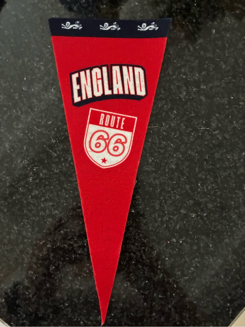 England Football World Cup 2026 Red Mini Pennant  House Of Three Lions Route 66